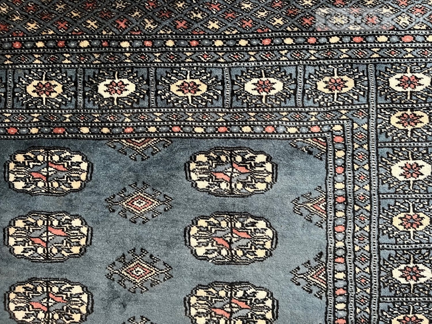 Wokingham Bokhara Design Rug in Blue