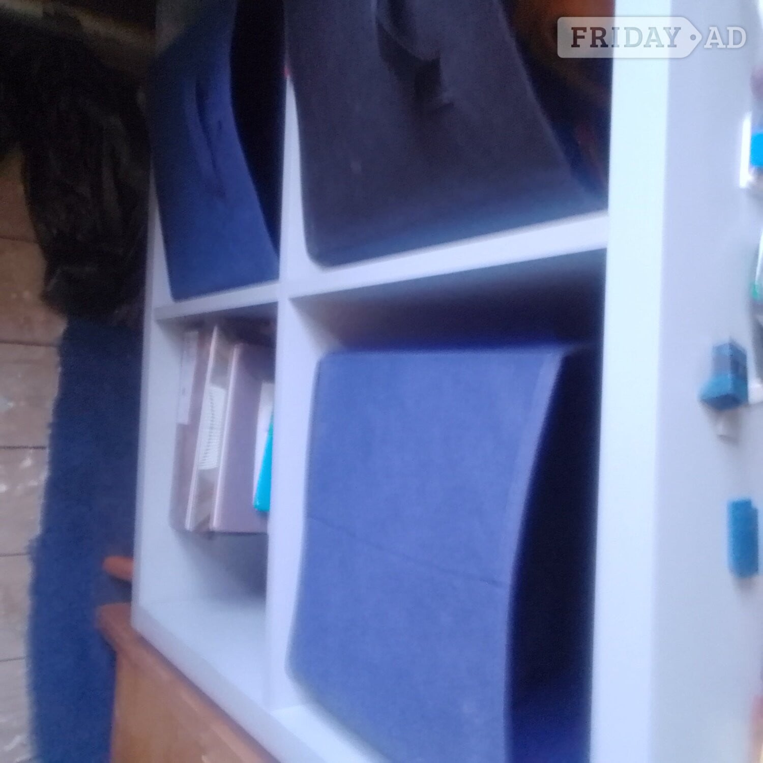 Chest of draws. Bookcase 4 box unit