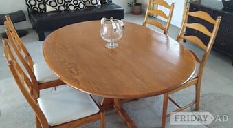 Ercol Table & 4 Chairs, Excellent Condition