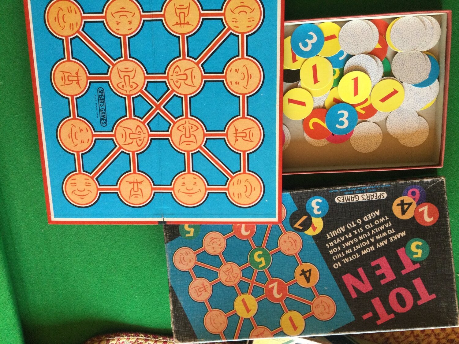 Worthing Rare Vintage 1970s Tot-Ten Spear's Board Game, £1.