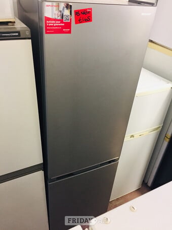Sharp silver colour frost free fridge freezer as new £165