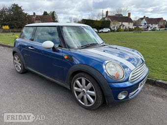 2008 Mini Cooper 1.6 petrol,ULEZ,1 year MoT,half leather,vauxhall