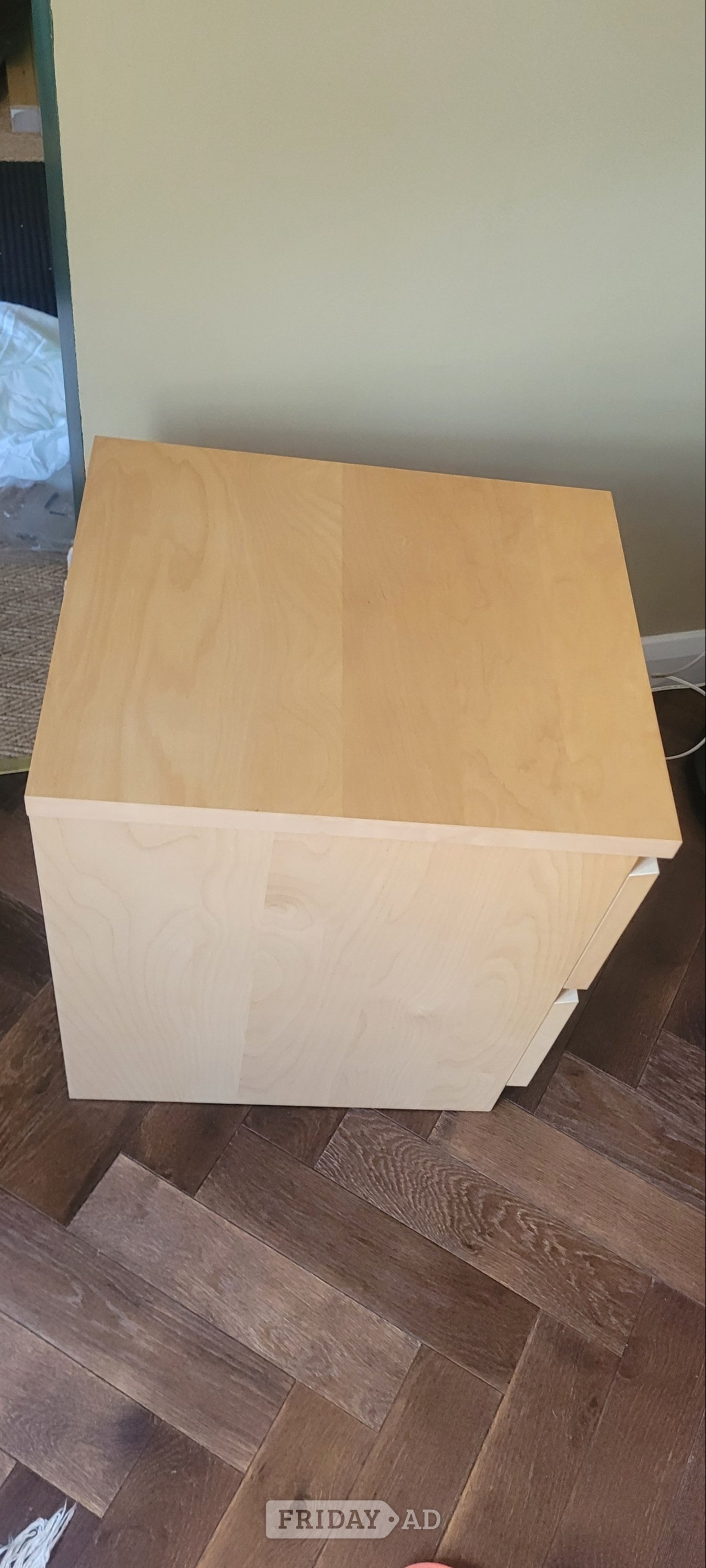 IKEA 2 DRAW BEDSIDE TABLE