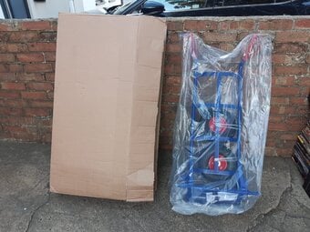 Metal Sack trolley - blue - brand new in box