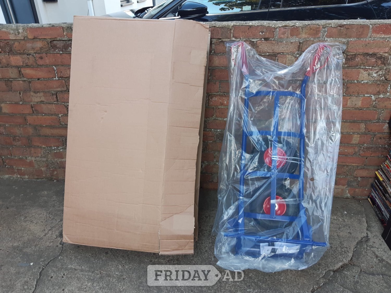 Metal Sack trolley - blue - brand new in box in Worthing