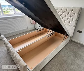 4 FOOT - ROMNEY END LIFT DIVAN OTTOMAN - choice of Colours/fabric