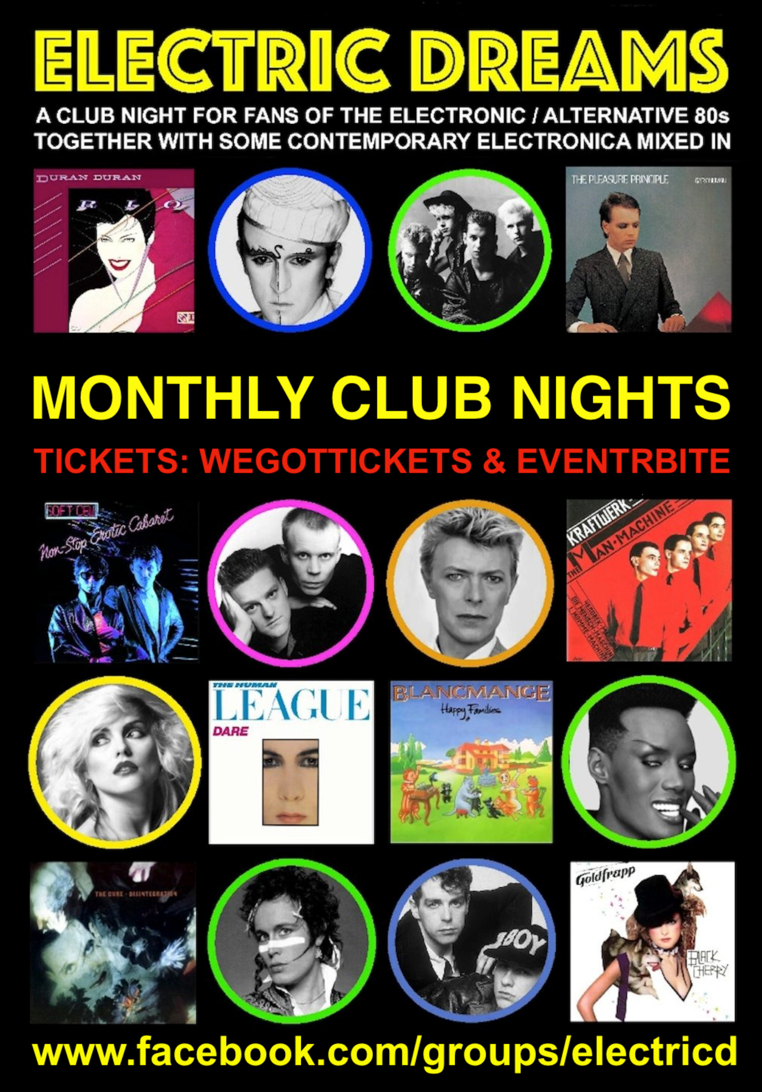 London ELECTRIC DREAMS  (80s electronic/alternative club)