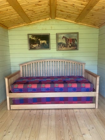 "Madrid"  Single Day Bed & Single Trundle with 2 mattesses