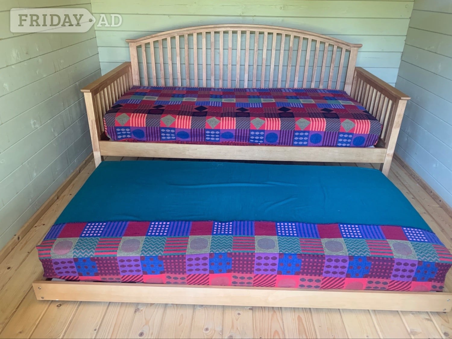 "Madrid"  Single Day Bed & Single Trundle with 2 mattesses
