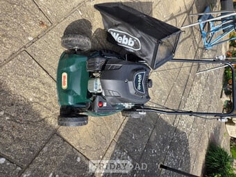 Web lawn mower like new petrol 