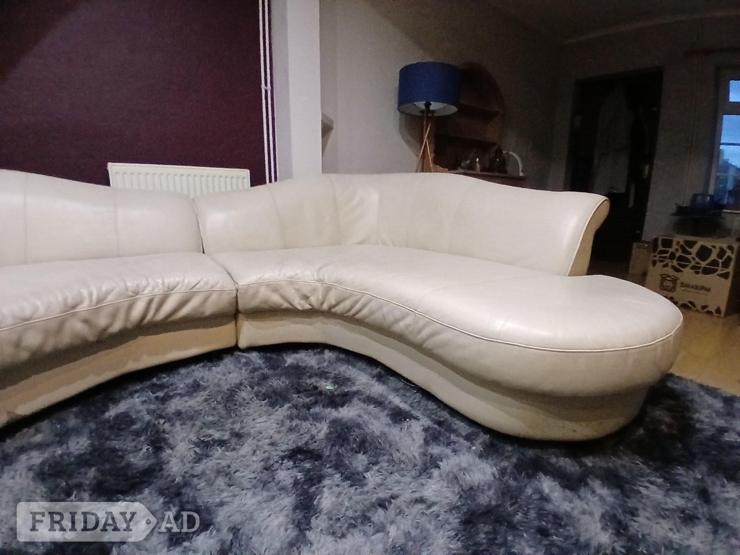 Large 4/5 seater curved sofa