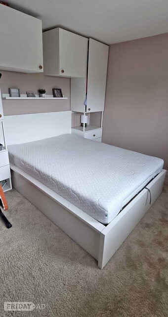 Double bed with mattress for sale 