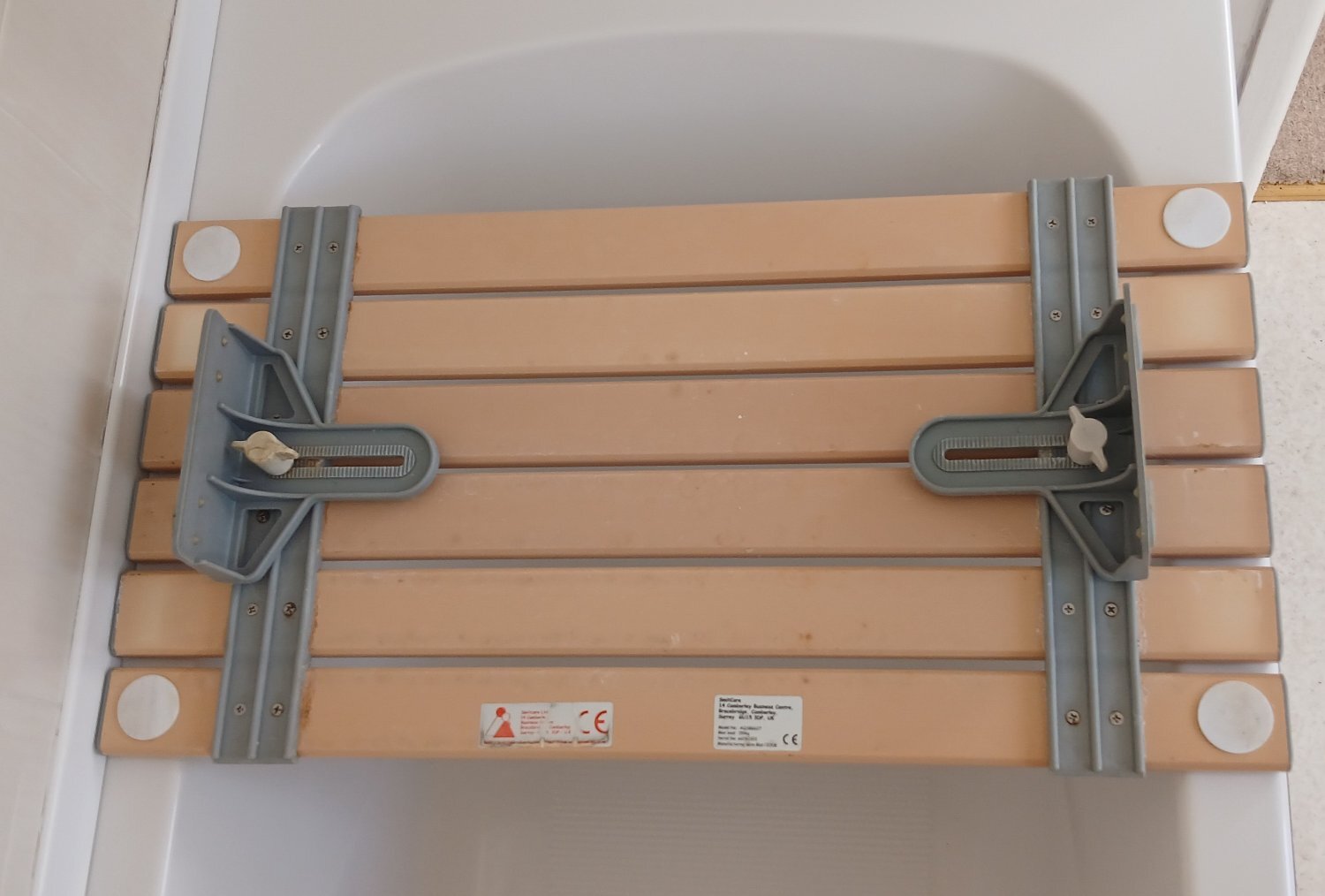 Bath seat plus 2 mobility support handle rails  - Mobility
