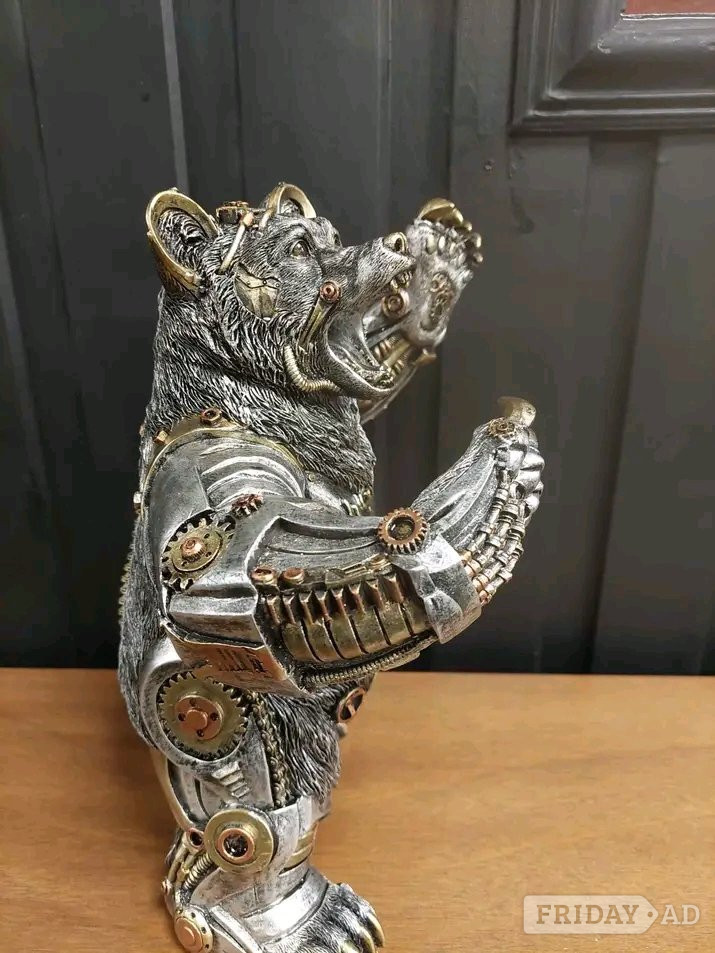 Large steampunk bear ornament