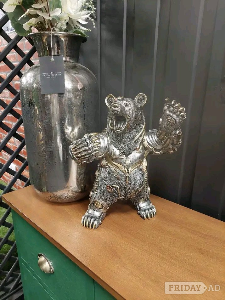 Large steampunk bear ornament - Antiques & Collectables
