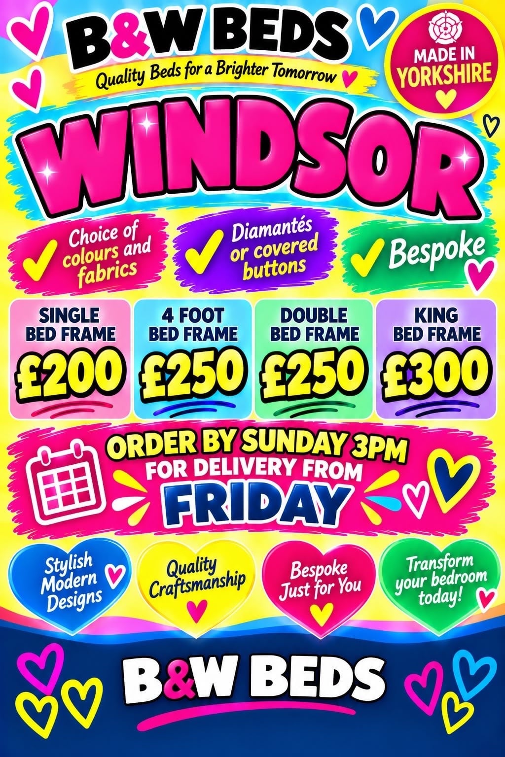 Windsor bed frame 