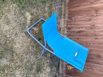 Two relaxing garden chairs