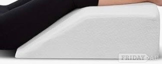 Leg elevation memory foam cushion