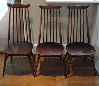 Ercol Dining Chairs, 3 Available, £135 each
