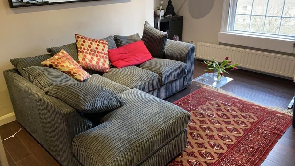 Bolton Luxury Brand New  4 Seater Corner Sofa with Footstool