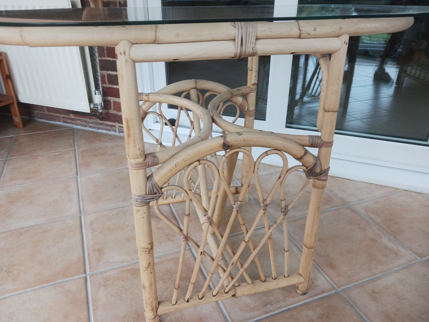 Glass top table