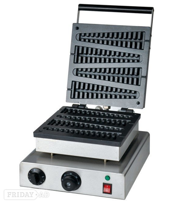 Commercial heavy duty waffle maker Lolly shape