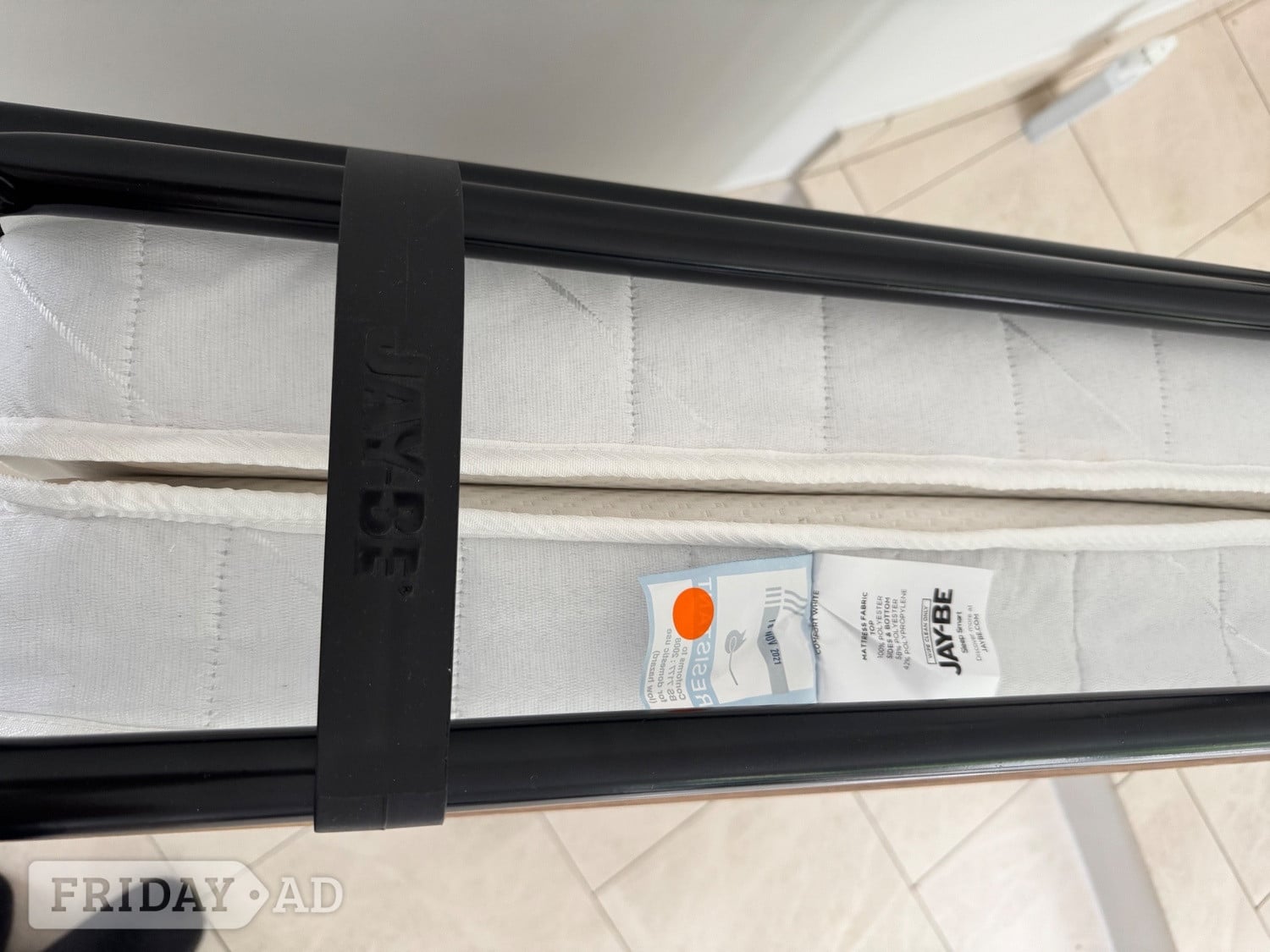 Jay-Be single folding bed in excellent condition  - Furniture