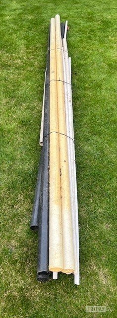 Plastic Pipes - bundle various sizes.