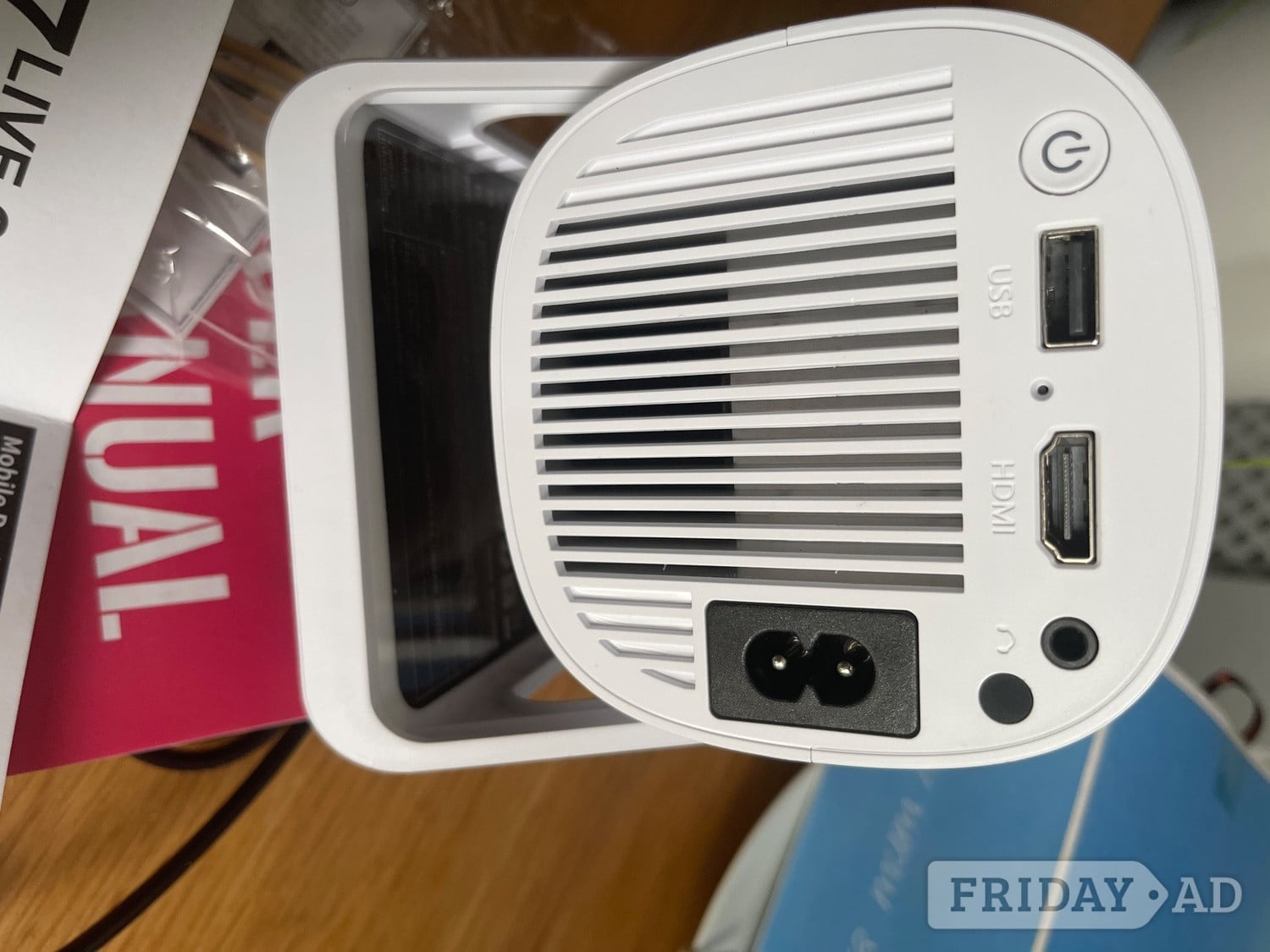  New movie projector with remote leads books  no box 