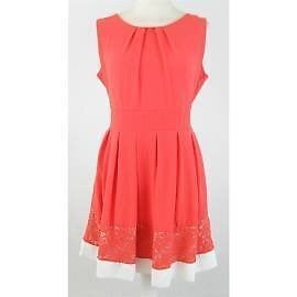 ☀️ BRAND NEW: Apricot Sleeveless Dress – Vibrant Coral (UK 14) ☀️