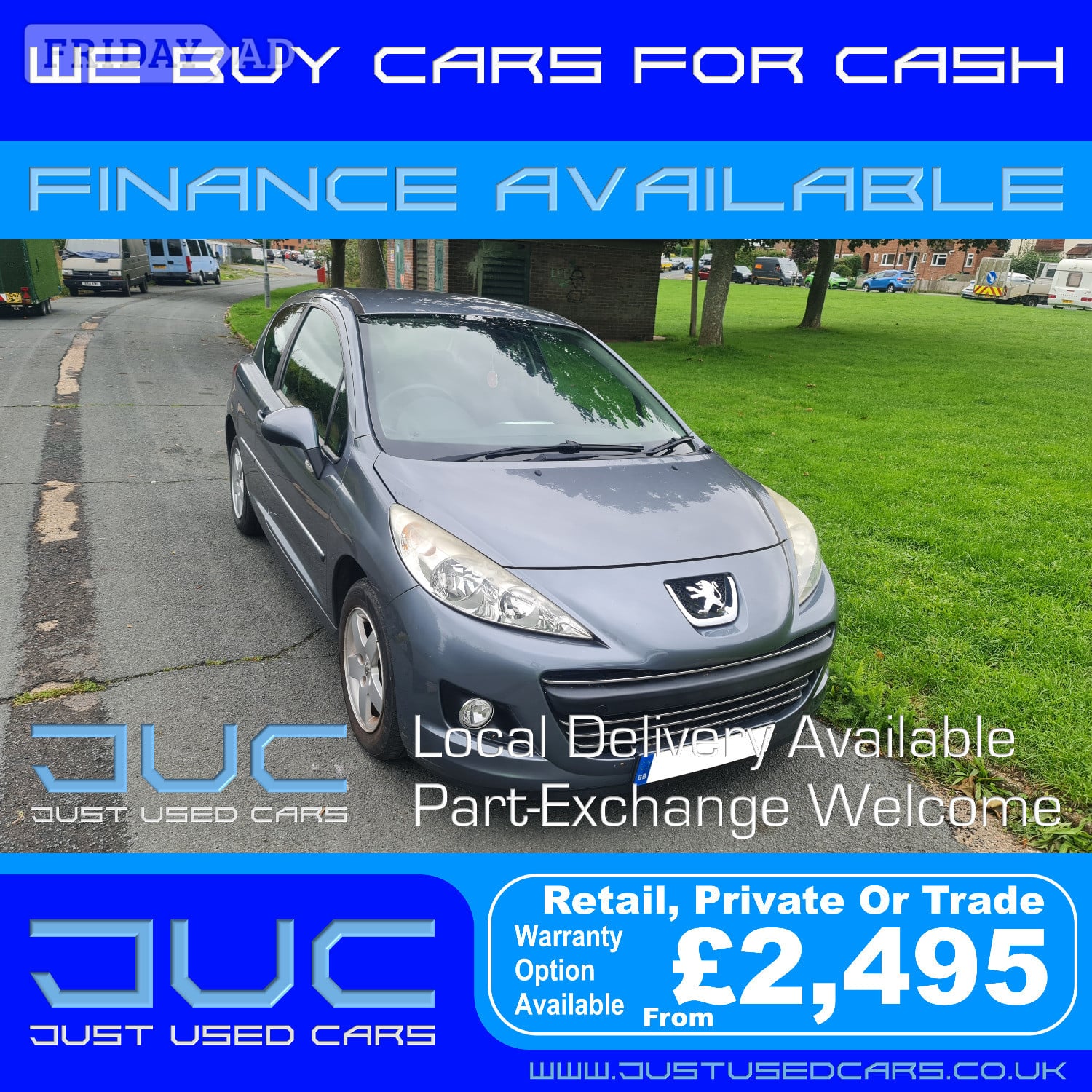 Peugeot 207 1.4 Sport (Manual Petrol) 59 Reg 2010 59,604 Miles in Lewes