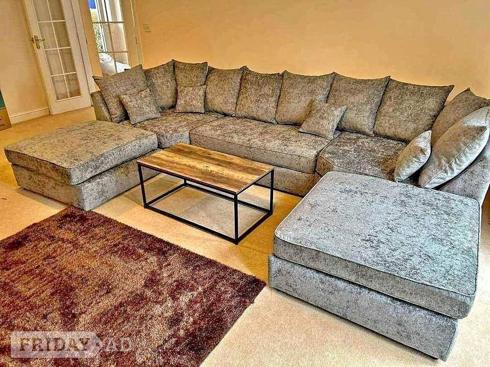 ✨Luxurious Grey U Shape Sofa | West Bromwich | Same Day Delivery in Fareham