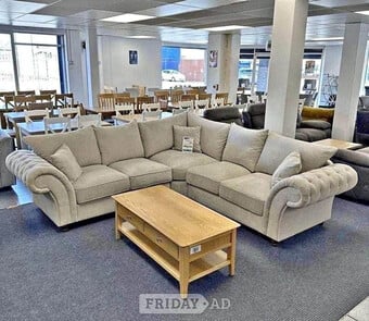 ✨ Stunning Cream Windsor Corner Sofa | Brand New | Fast Delivery 