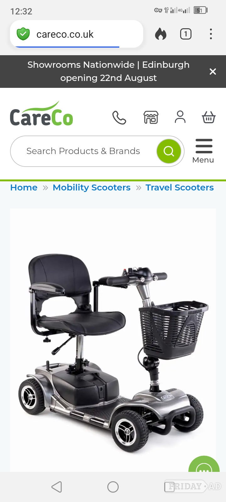 Careco Frontier Mobility scooter 