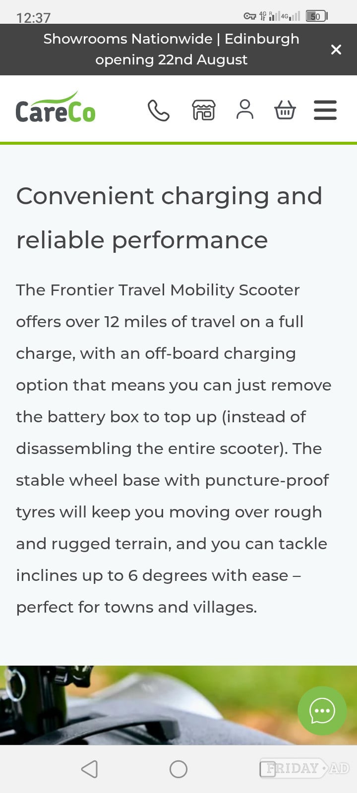 Careco Frontier Mobility scooter  - Mobility in Northampton