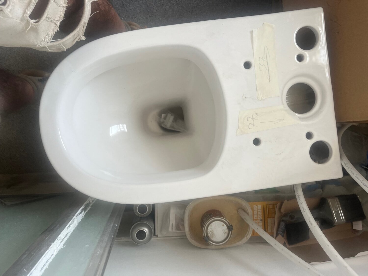 Corner Loo/ Corner Toilet Bowl with Sistern - Home Decor in St. Leonards-On-Sea