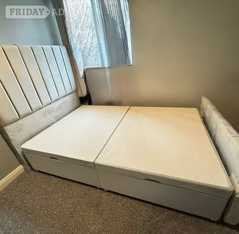 KING - DELUXE LINED SIDE LIFT DIVAN OTTOMAN - Furniture in Rotherham