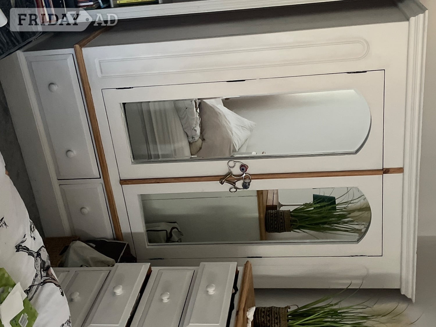 Solid pine wardrobe 