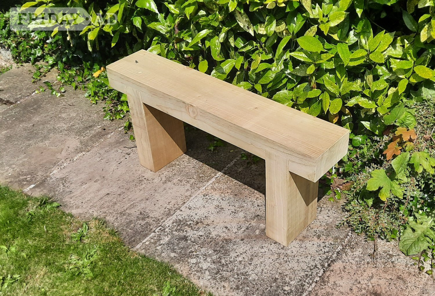 Garden Sleeper Bench (1m long)