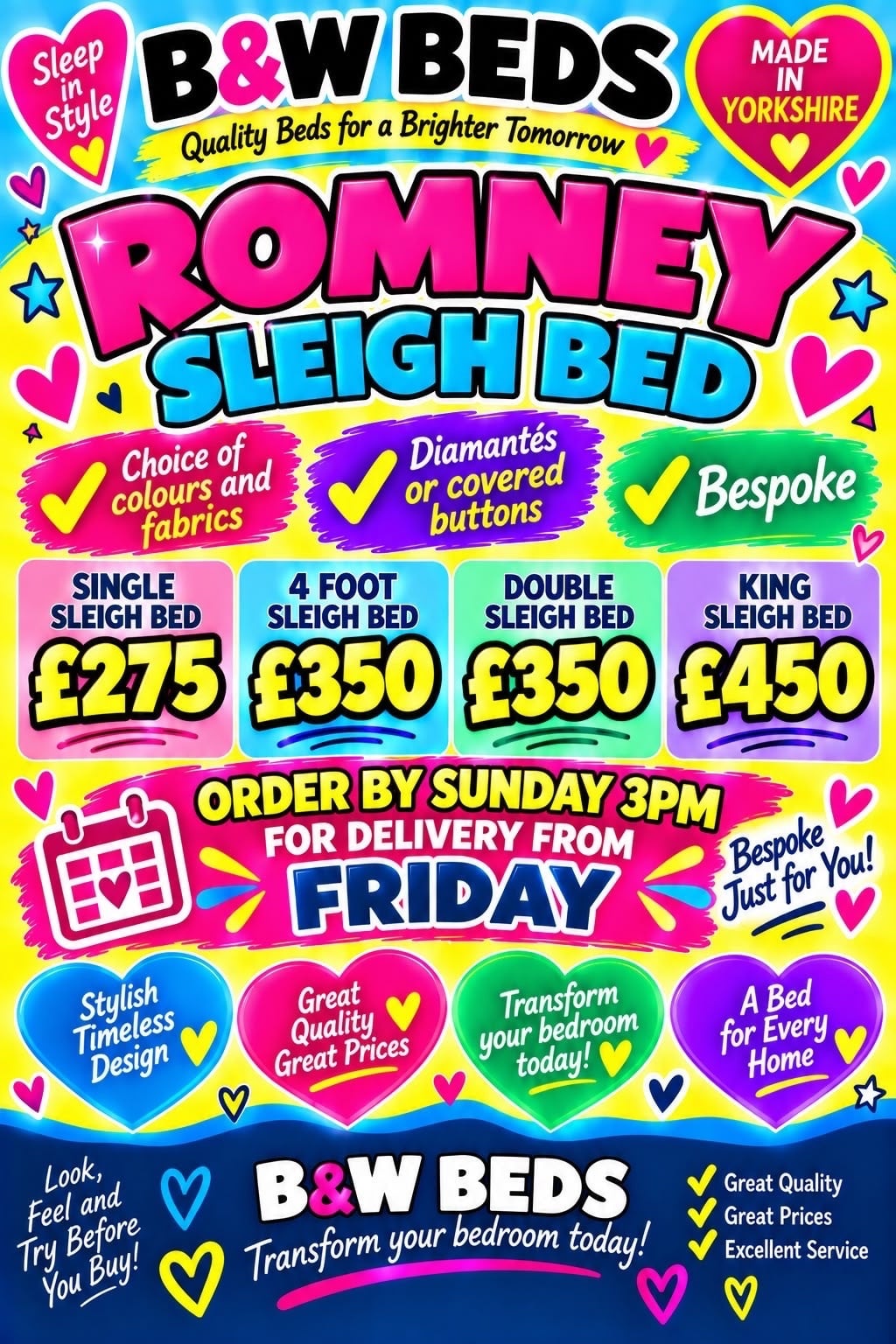 Romney sleigh bed 