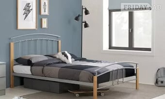SINGLE - TETRAS WOOD/ METAL BEDFRAME