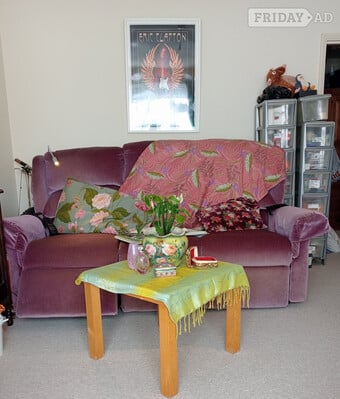 Double recliner, three seater sofa!