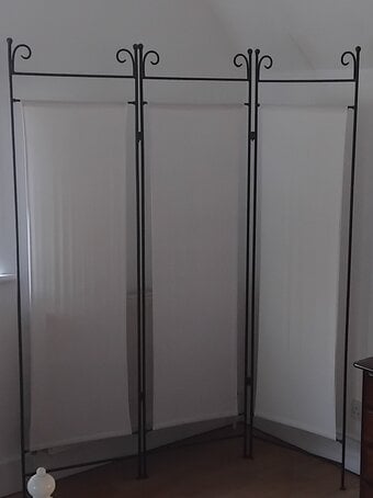 Wrought Iron Framed Screens, As New