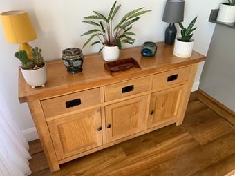 Dining Table and sideboard - Oak