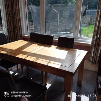 Large Oak Table seats 12