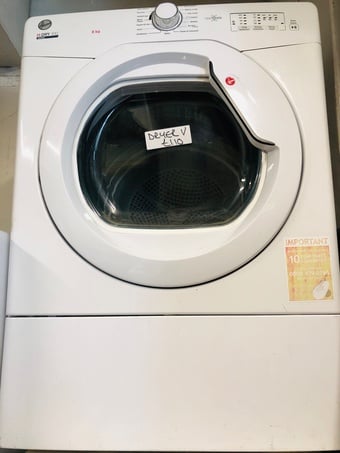 Hoover 8KG vented  tumble dryer Like New 