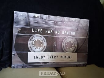24 X18 CANVAS PRINT LIFE HAS NO REWIND-ENJOY EVERY MOMEMT