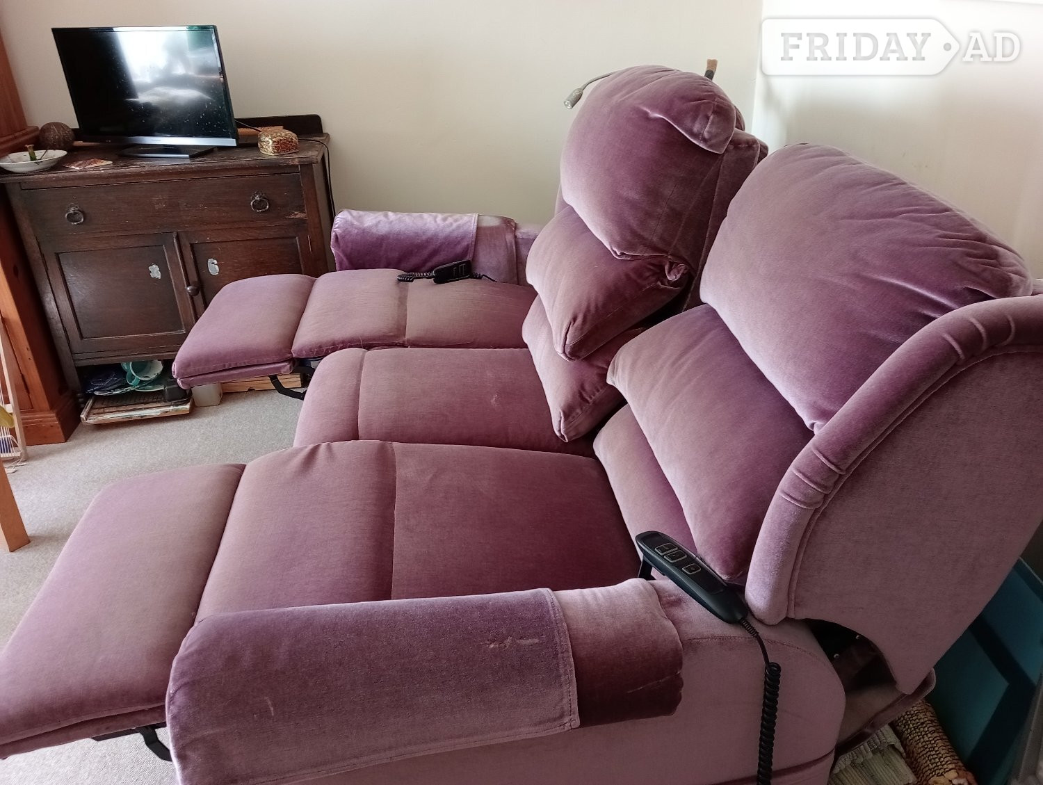 Double recliner, three seater sofa! - Furniture