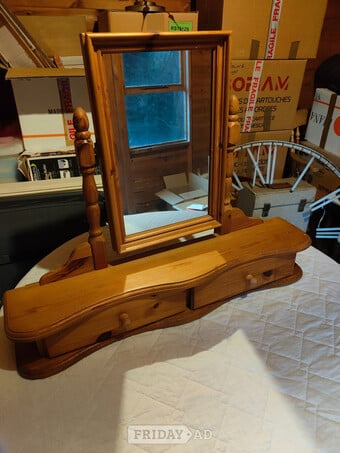 Pine Dressing Mirror