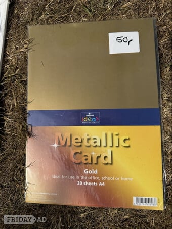 New packet metallic coloured card. Only 50p